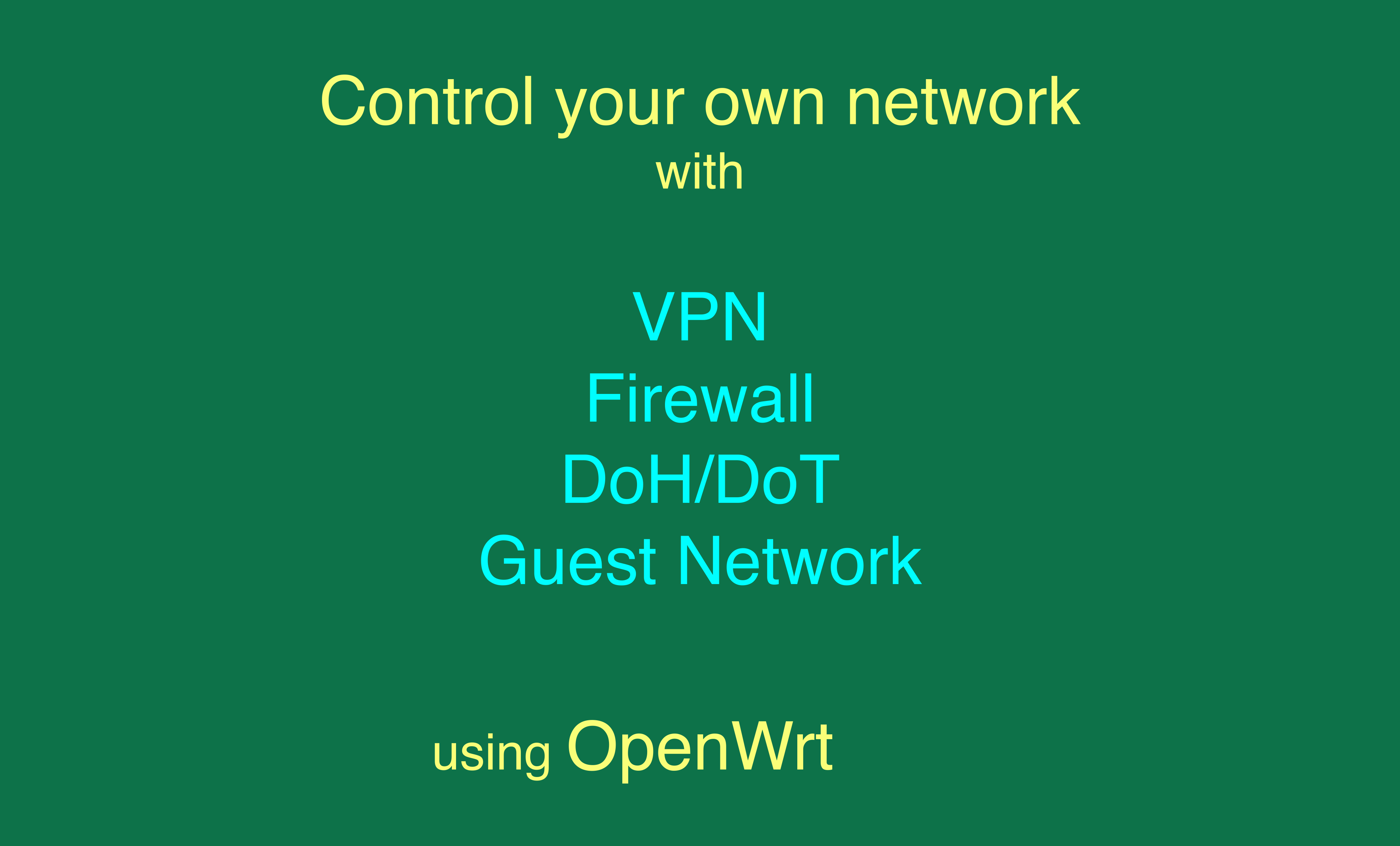 Set up an OpenWrt router